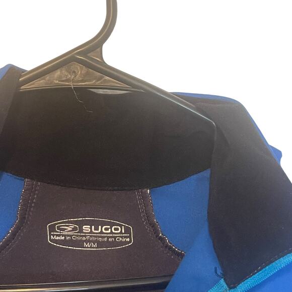 Sugoi Men's Size Medium Blue Waterproof Cyclist Bike Riding Half Zip Sweater - Picture 5 of 11